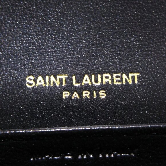 SAINT LAURENT PARIS Cassandra Matelasse Large Flap Wallet Black 751-050325 - Picture 12 of 13